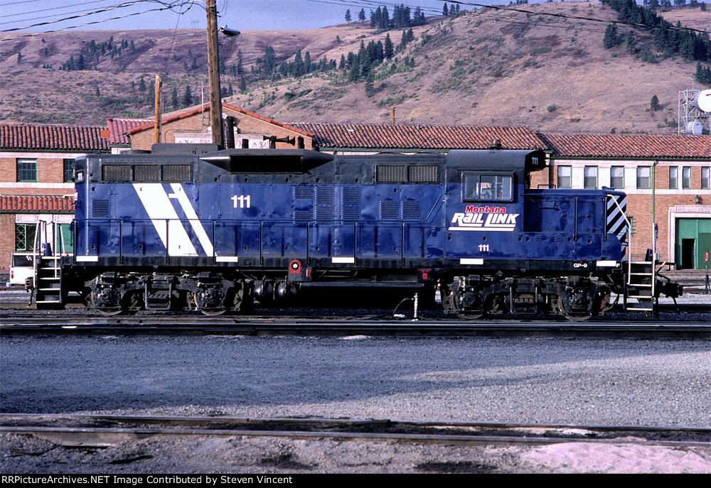 Montana Rail Link GP9 #111 on loan to INPR